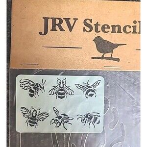 NEW JRV 15mil Reusable "Bees" Stencil 17.5x11.5 Jami Ray Vintage bee